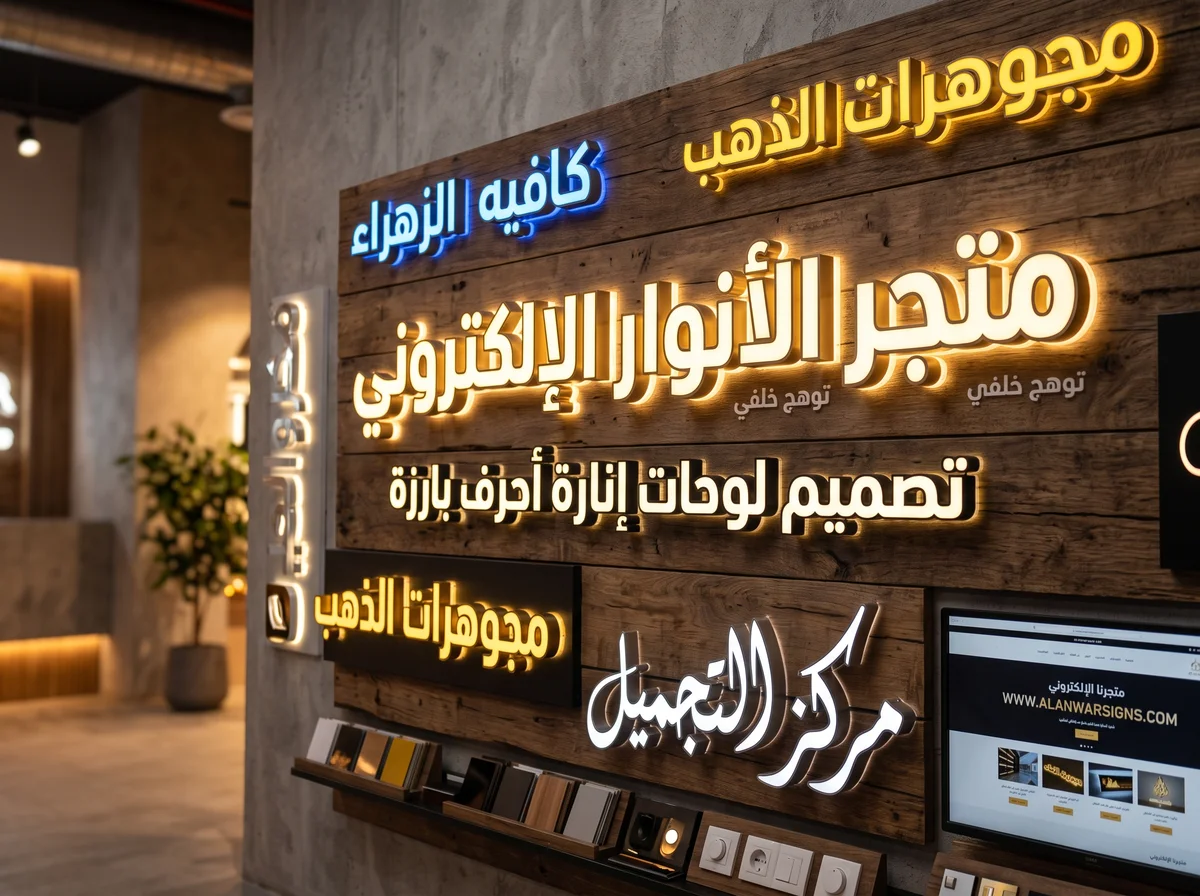 لوحات الإنارة والصناديق المضيئة (لايت بوكس) في قطر: الأنواع والتقنيات والتركيب