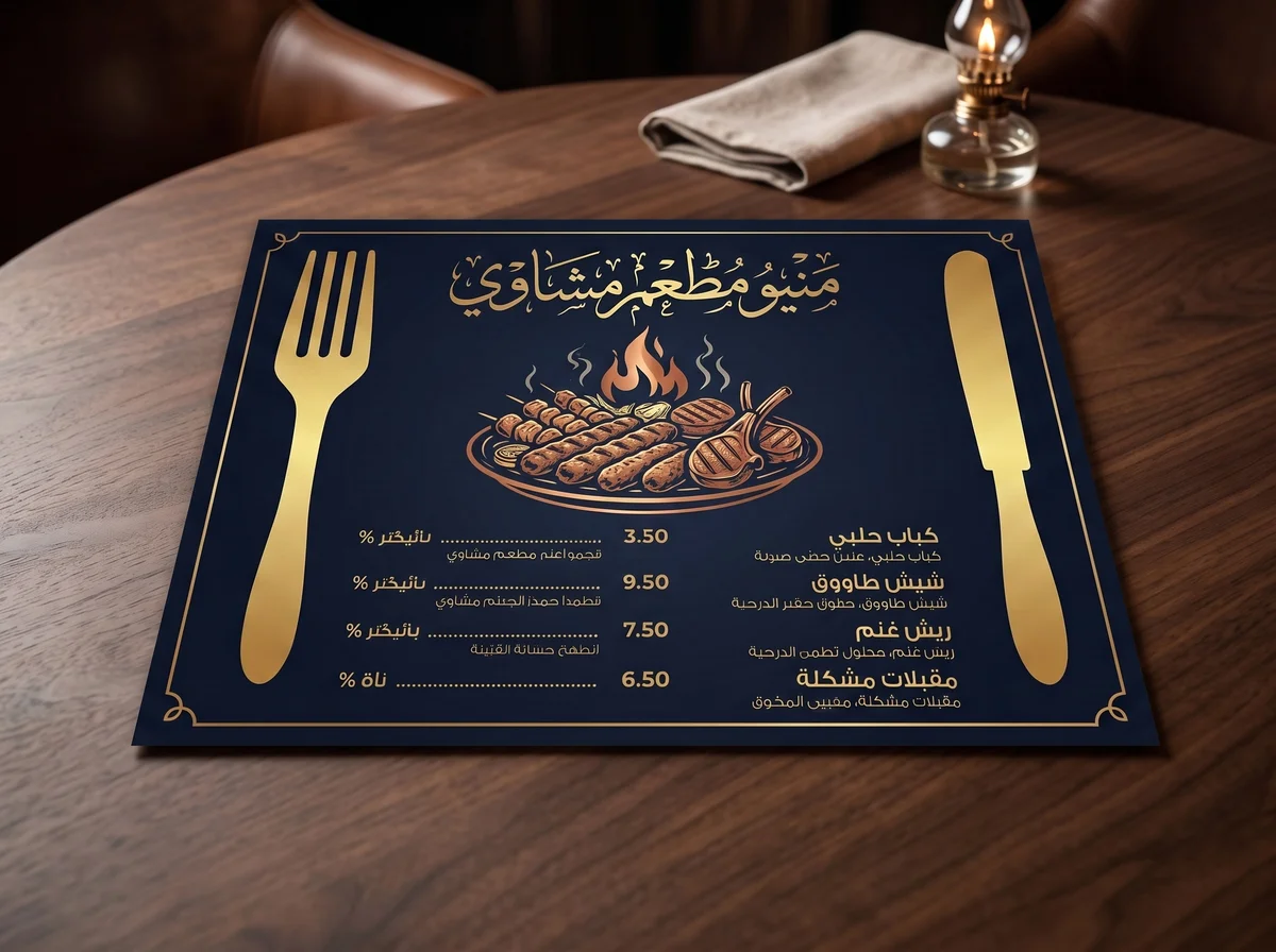 طباعة ورق طاولات الطعام للمطاعم
